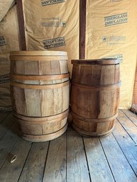 Pair Of Antique Barrels