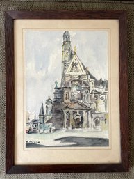 A. Meyer Church Watercolor - 12' X 16'