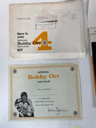 Vintage Bobby Orr Fan Club Ephemera Lot (42)