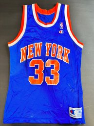 Vintage Patrick Ewing 1990's New York Knicks Champion NBA Jersey Size 36