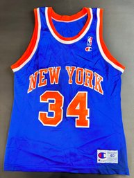 Charles Oakley Vintage New York Knicks NBA Champion Jersey Size 40