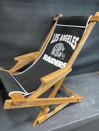 Vintage Los Angeles Raiders Folding Sling Chair