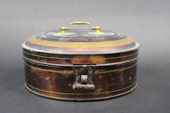 Antique Spice Tin Case Toleware