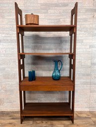 Mid Century Shelving Unit With One Drawer (B)