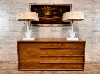 MODLOFT Four Drawer Dresser In Walnut 'Jane'