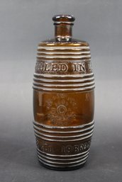 Antique Bininger Figural Whiskey Bottle Barrel