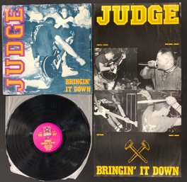 Judge - Bringin' It Down Revelation: 15 VG Plus W/ Original Poster! And Original Shrink Wrap!