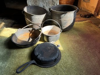 Collection Of Antique Cast Iron Cookware