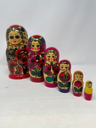 Vintage Beautiful Russian Nesting Doll