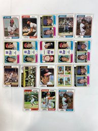 1974 Topps Baseball Stars And HOfers Lot (66)