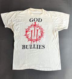 1980s God Bullies Rock Tshirt - See Measurements Double Sided