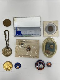 1939 New York Worlds Fair Lot Of Collectibles