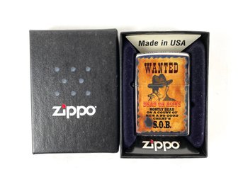 ZIPPO Lighter: 'WANTED POSTER' - (In Original Box!)