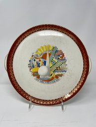 1939 New York Worlds Fair Porcelain Plate By Cronin Made In Ohio