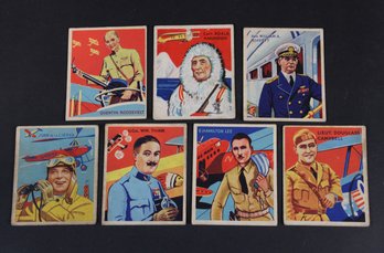 Group Of 7 1934 National Chicle Sky Birds Trading Cards (2)