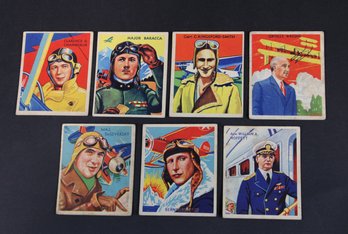 Group Of 7 1934 National Chicle Sky Birds Trading Cards (3)