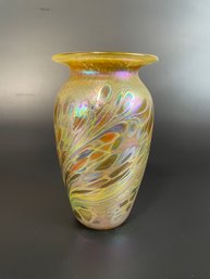 Brian Maytum 1986 Art Glass Vase