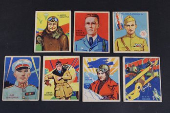 Group Of 7 1934 National Chicle Sky Birds Trading Cards (4)