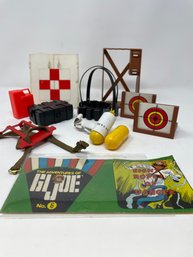 Vintage 1960s GI Joe Accessories Lot And Booklet