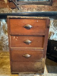 3 Drawer Cabinet W/ Iron Cup Pulls