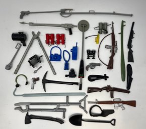 Vintage 1960s GI Joe Accessories Lot Weapons Tools & More