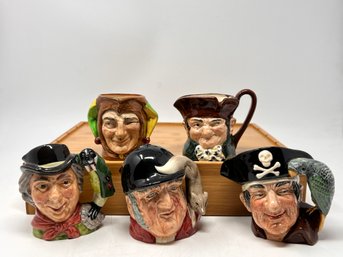 Royal Doulton Miniature Toby Mugs Lot