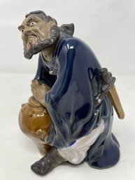 Vintage Chinese Mudman Figurine Warrior