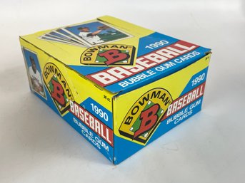 1990 Bowman Baseball Wax Box