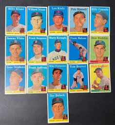 1958 Topps Red Sox Lot