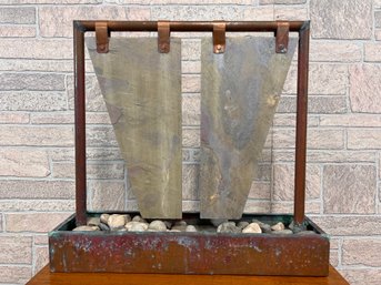 Copper And Stone Fountain