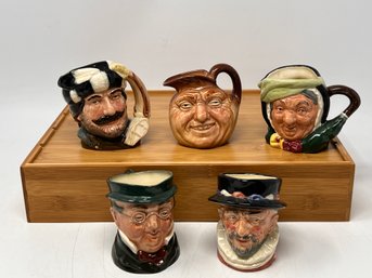 Royal Doulton Miniature Toby Mug Lot