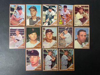 1962 Topps Red Sox Lot