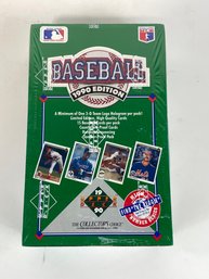 1990 Upper Deck Baseball Sealed Box