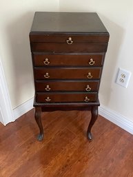 Mahogany Queen Anne Silverware Chest