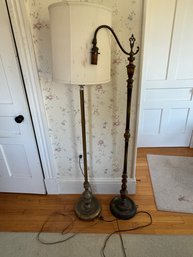 2 Vintage Floor Lamps