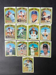 1973 Topps Red Sox Lot