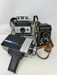 Vintage Camera Lot Including Yashica-A