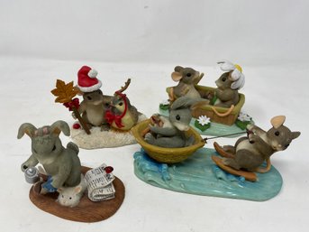 Group Of Vintage Charming Tails Figurines