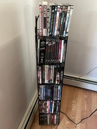 Metal DVD Stand With Contents