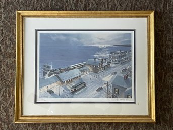 Niantic Train Station - Signed Lou Bonamarte / Numbered