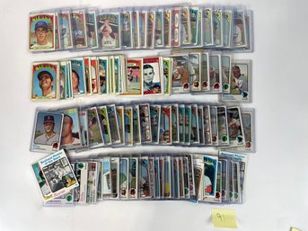 Vintage 1970s Topps Baseball Cards Lot (91)