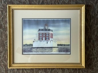 Signed And Numbered Print - Dan Price - Ledge Light New London