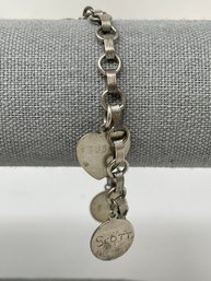 Sterling Charm Bracelet 12.88g