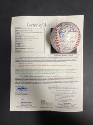 1962 Yankees Team Signed Ball JSA *Read