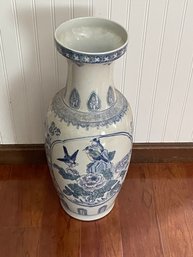 Large Porcelain Asian Floor Vase