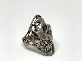 Sterling Pegasus Ring 9.71g