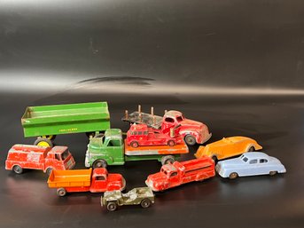 Vintage Toy Lot Including Trucks, Cars And John Deere