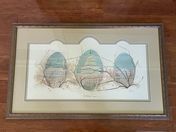 Signed And Numbered P. Buckley Moss Print - Our National Treasures