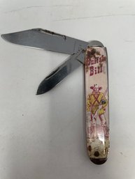 Vintage Novelty Buffalo Bill Pocket Knife