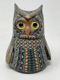 Mid Century Clay Owl Figure